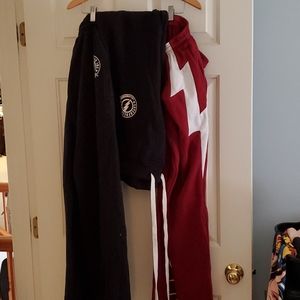 Three Superfresh size large sweatpants